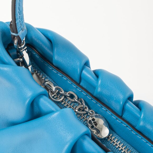 STAUD Bean Marine Ruched-Leather Convertible Mini Bag - Picture 8 of 10